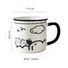 Vintage Cute Ceramic Mug for Office Home Use High Aesthetic Water Cup Unisex Gift Souvenir Coffee Tea Cup