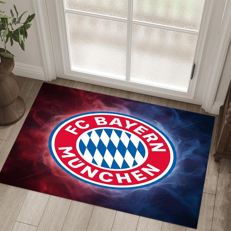 Bayern München Design Kristall Sammet Matta Mysig Icke?Halkskyddad tryckt matta för sovrum, vardagsrum, entré
