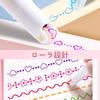 FamGift Curved 6 6 Roller Writing for DIY Office Highlighters with Lines Pens, Water-Based Pens, Types, Colors, Highlighters, Stamp, Double-Ended,