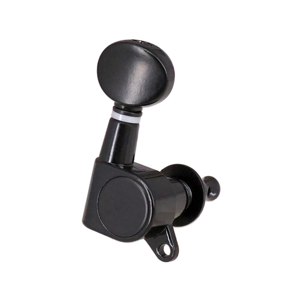 Guitar String Tuning Pegs Tuning Machines Sealed Machine Heads Tuning Keys Oval Button 6 Right for Electric Guitar or