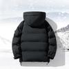 Giacca Invernale Piumino Unisex Caldo Cappotto di Cotone Con Cappuccio Staccabile Tessuto Snow Velvet Uomo Donna