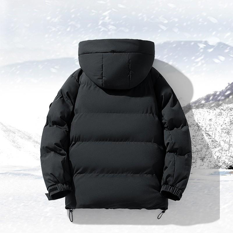 Giacca Invernale Piumino Unisex Caldo Cappotto di Cotone Con Cappuccio Staccabile Tessuto Snow Velvet Uomo Donna