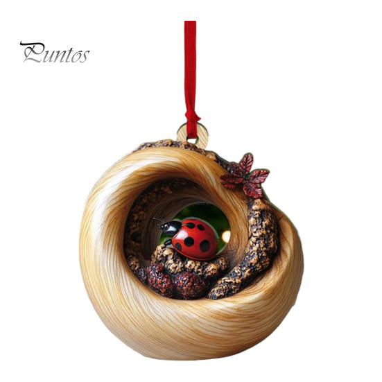 Christmas Animal Ornament Cartoon Forest Animal Hanging Decoration 2D Flat Acrylic Pendant for Christmas Tree Decor