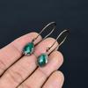 Green Onyx Earrings, Copper Electroformed Jewelry, Gift For Women Handmade Earrings Gemstone Jewelry