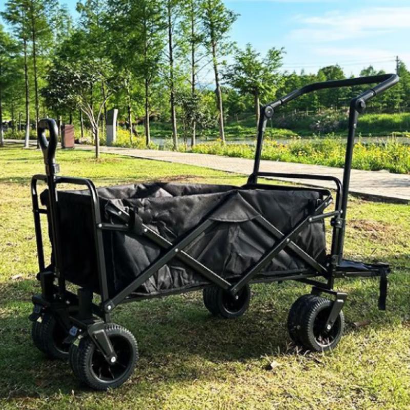 Outdoor Folding Camping Cart with Push Handle