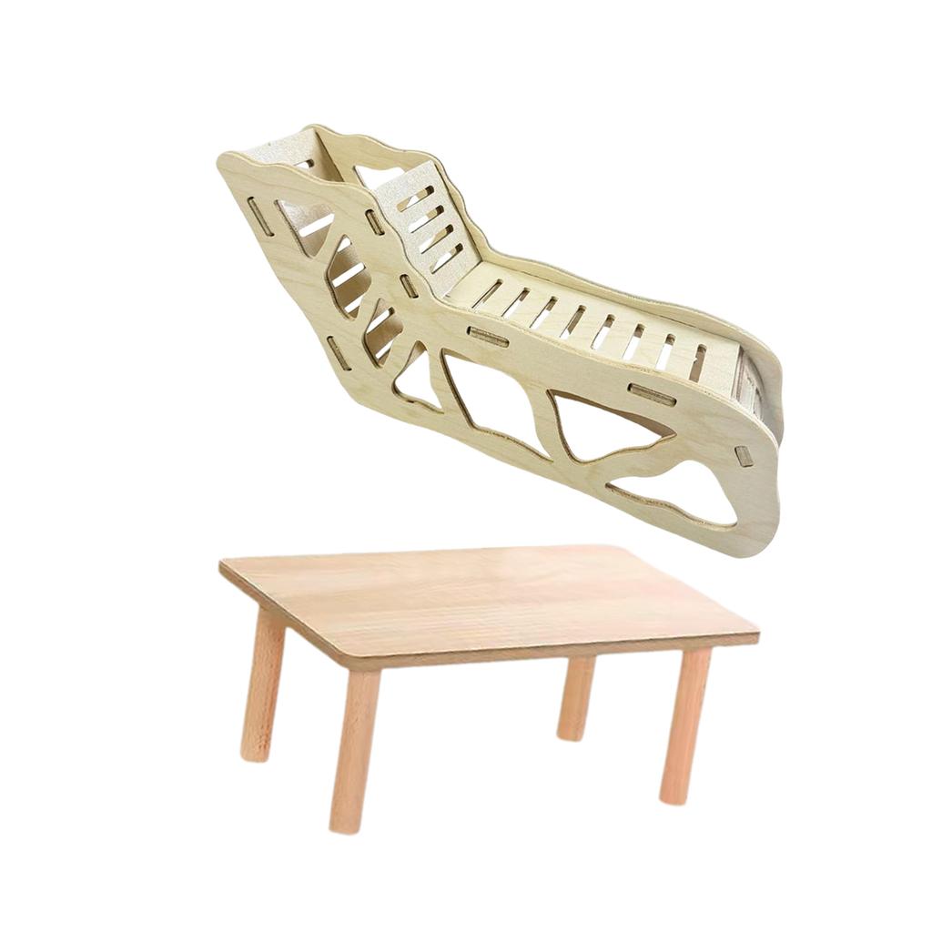 1 Set Hamster Wooden Platform Tunnel Hamsters Climbing Ladder Cage Accessories for Small Animal Hamster Chinchilla