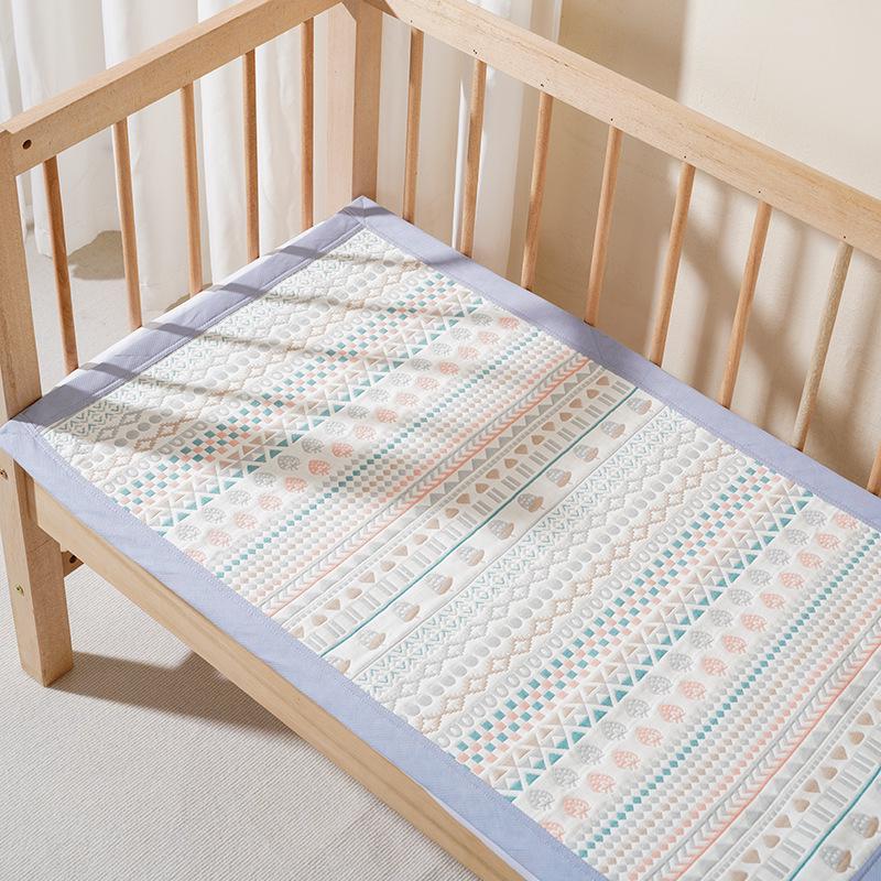 Soft & Nourishing Pure Cotton Gauze Summer Mat for Kids - Breathable, Washable Crib & Nap Mat