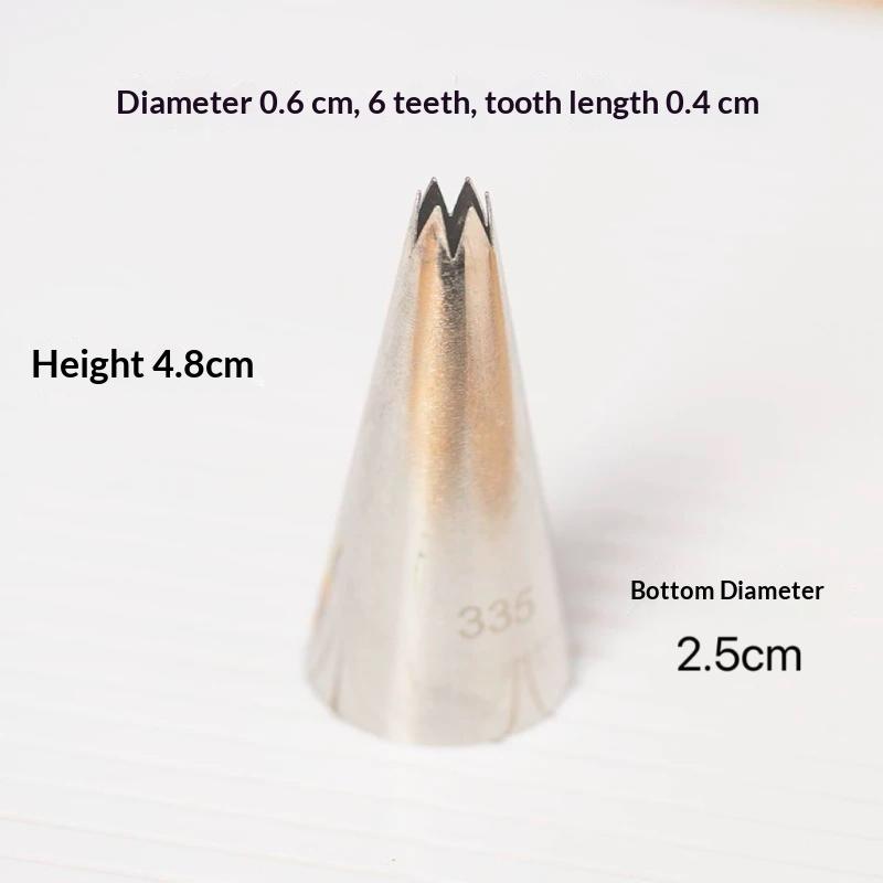 Stainless Steel Cake Nozzle Tube Head Diy Pastry Puff Skirt Icing Piping Nozzles Cake Decorating Supplies Baking Tools