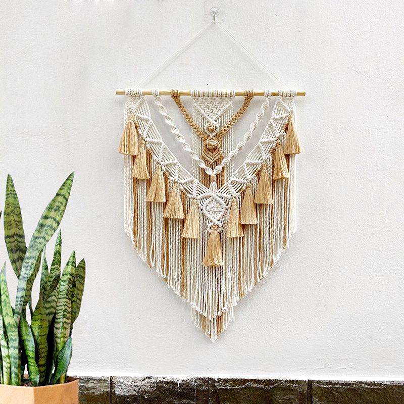 Handmade Indian Dream Catcher Feather Wind Chime - Creative Wall Hanging for Bedroom or Homestay Decoration