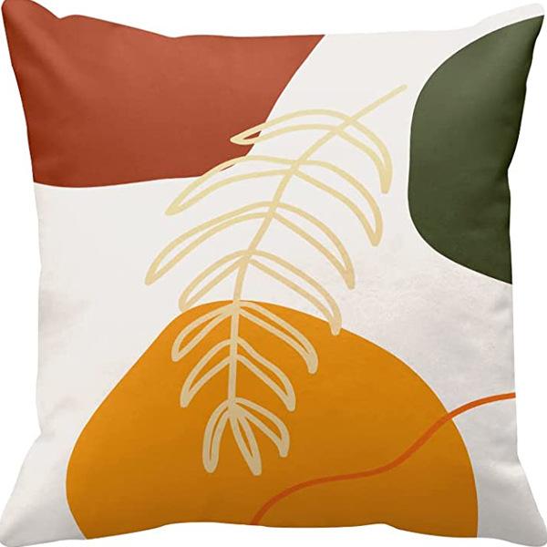 Abstract Pillowcase Sunset Sunrise Line Modern Art Minimalist Living Room Sofa Bay Window Pillow Geometry