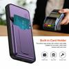 For OPPO A6 Pro A6X Case multi-layer structure, shockproof cover with bracket, card slot, lens protection