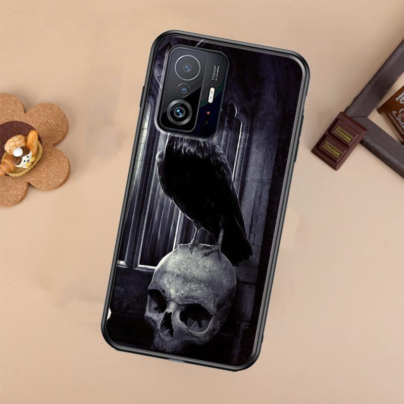 Raven Dark Crow Skull For POCO X5 X4 X3 F5 Pro M4 M5s F3 F4 GT C40 Phone Case For Xiaomi 12T 11T 13 Pro 12 Lite