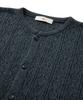 MMIC Cashmere Crochet Cardigan (Charcoal)