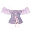 Women's Gothc Sexy Lingerie with Adjustable Belt Elegant Top Bustier Lace Corset Fashion Lace Bustier