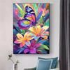 Vibrant Floral Diamond Painting Full Square Round Diamond Mosaic Embroidery Cross Stitch Kit DIY Home Decor Art Craft Gift