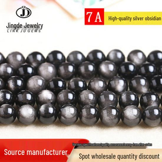 Jingde Transparent Morganite Round Beads - Candy Color Crystal DIY Jewelry Accessories