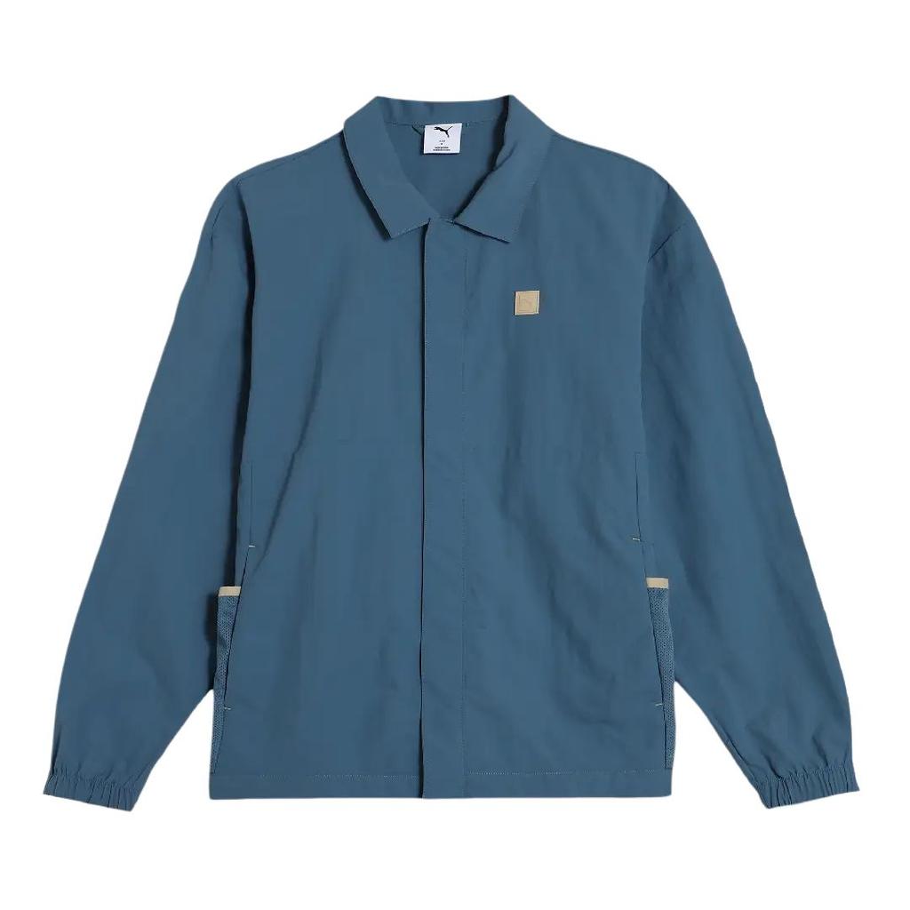 New PUMA ESS ELEVATEDStyle SS25 SE Jacket Men's Sea Blue 689284-58