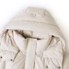 Women's Hooded White Duck Down Jacket - 2025 Winter, Short, Thickened, Warm for Middle-aged and Elderly.