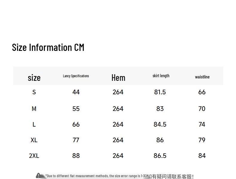 Langzi Retro Double-Layer A-Line High-Waist Long Skirt