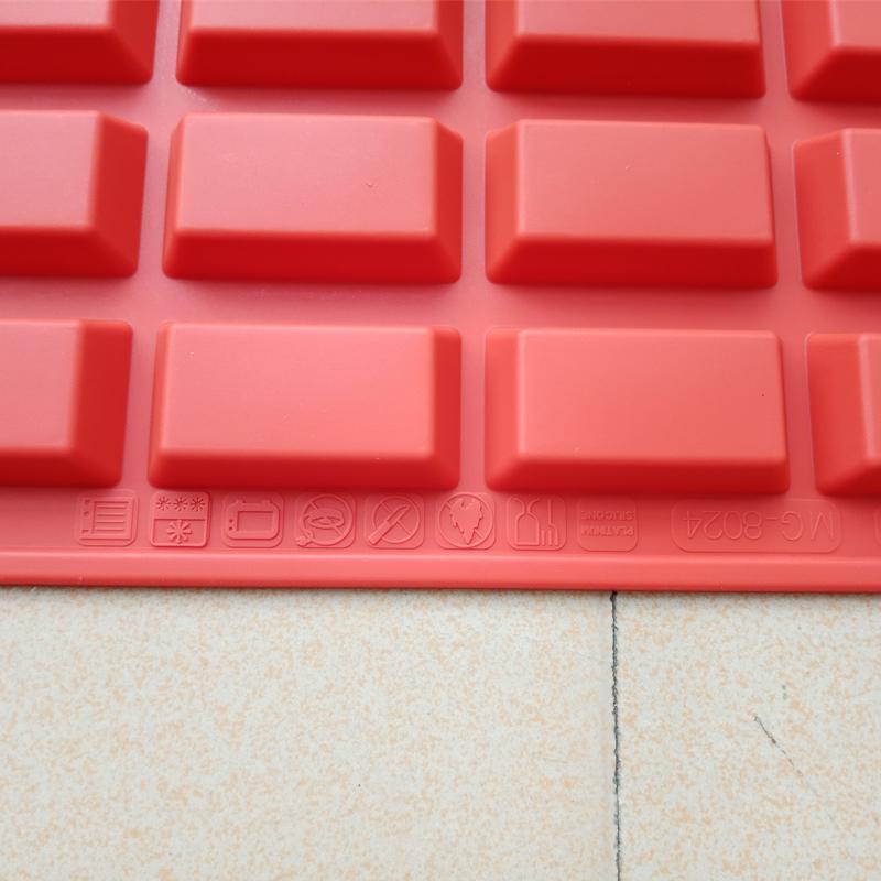 1Pc Baking Tools 20 /9-Cavity Financiers Mold Silicone Mold Red Dessert Tool Pastry Accessories Chocolate Molds, Silicone Pastry