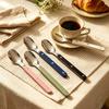 18Pcs ABS Handle Rivets Decoration Cutlery Set Stainless Steels Dinner Set Fork Spoon Western Dinnerware Kitchen Flatware
