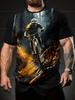 Sommer Freizeit Outdoor Sport Kurzarm, Mountainbiker 3D Druck T-Shirt, Geeignet für Outdoor-Sport und Heim-Freizeit
