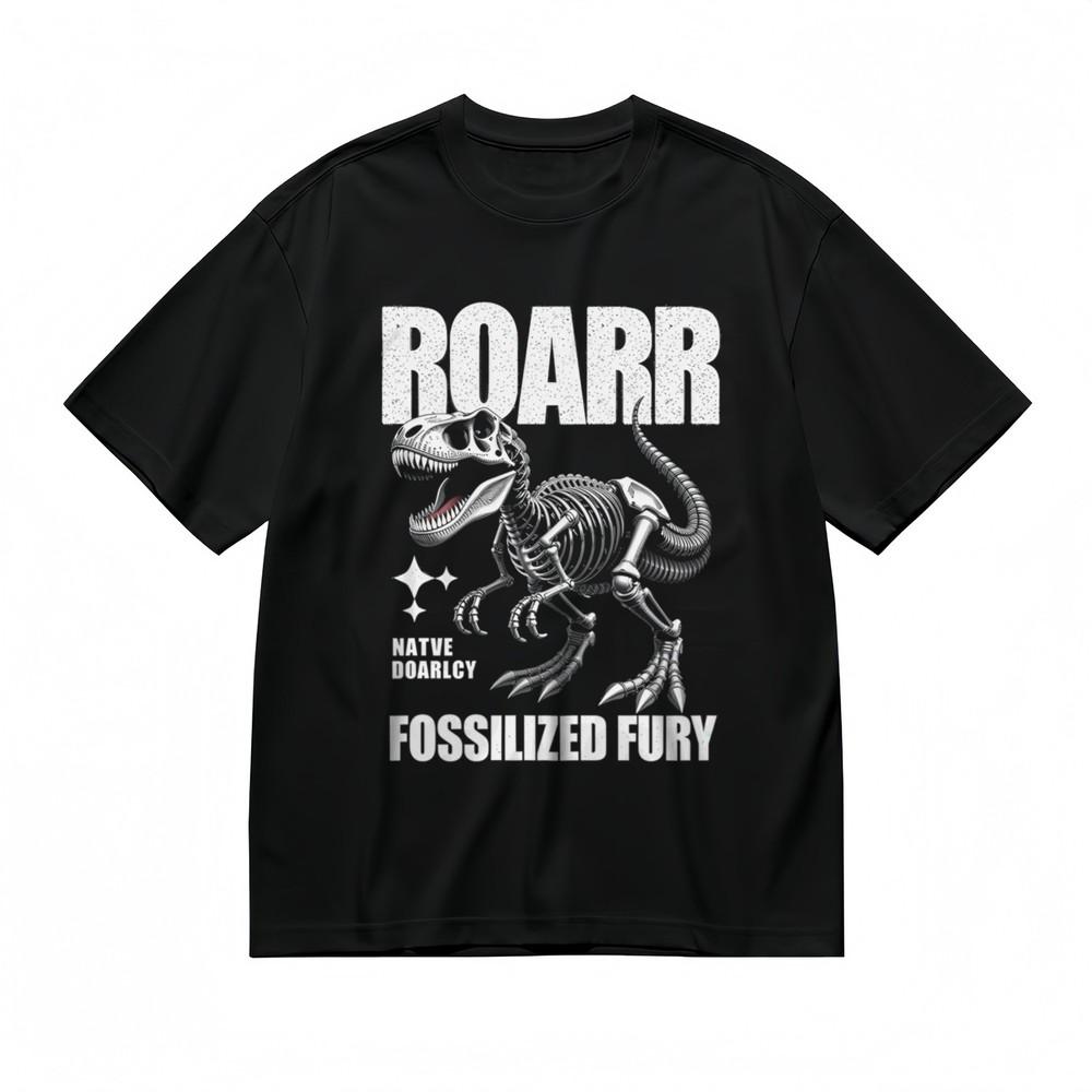 

Women s Trend Breathable All Season Classic T-Shirt Roaring Fossil Graphic Tee L