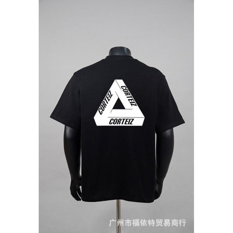 Corteiz Alcatraz Vintage Print T-Shirt Herren Damen Streetwear Lockerer Schnitt Kurzarm Tee