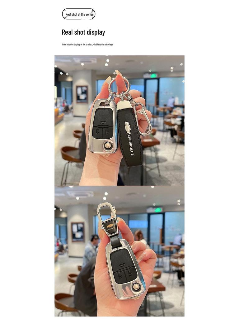 Compatible Key Cover for 20 Chevrolet Models: Cruze, Cavalier, Trax, Sail, and Mai
