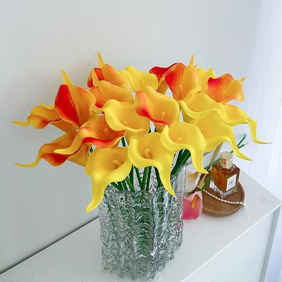Simulazione Mini Pu Calla Lotus Fiore Finto Casa Tavolo Simulazione Decorazione Floreale Disposizione Floreale