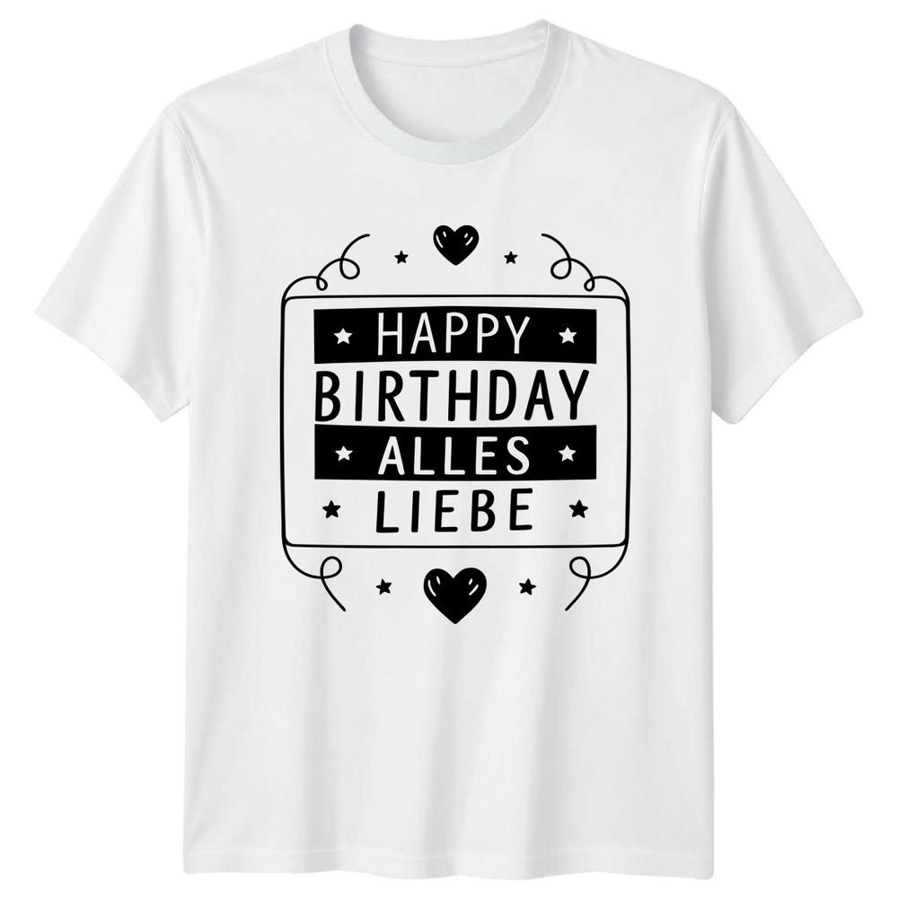 Happy Birthday Alles Liebe TShirt GerUnisex Birthday Birthday Gift For Him And Her S