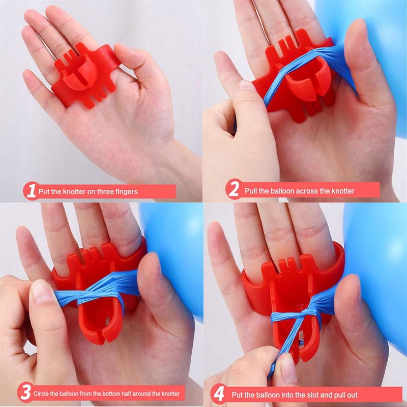 Punto de Pegamento para Globos Cadena de Globos de 5M con Doble Agujero Accesorios Punto de Globo Cumpleaños Boda Fiesta Soporte para Globos Arco Suministros para Globos