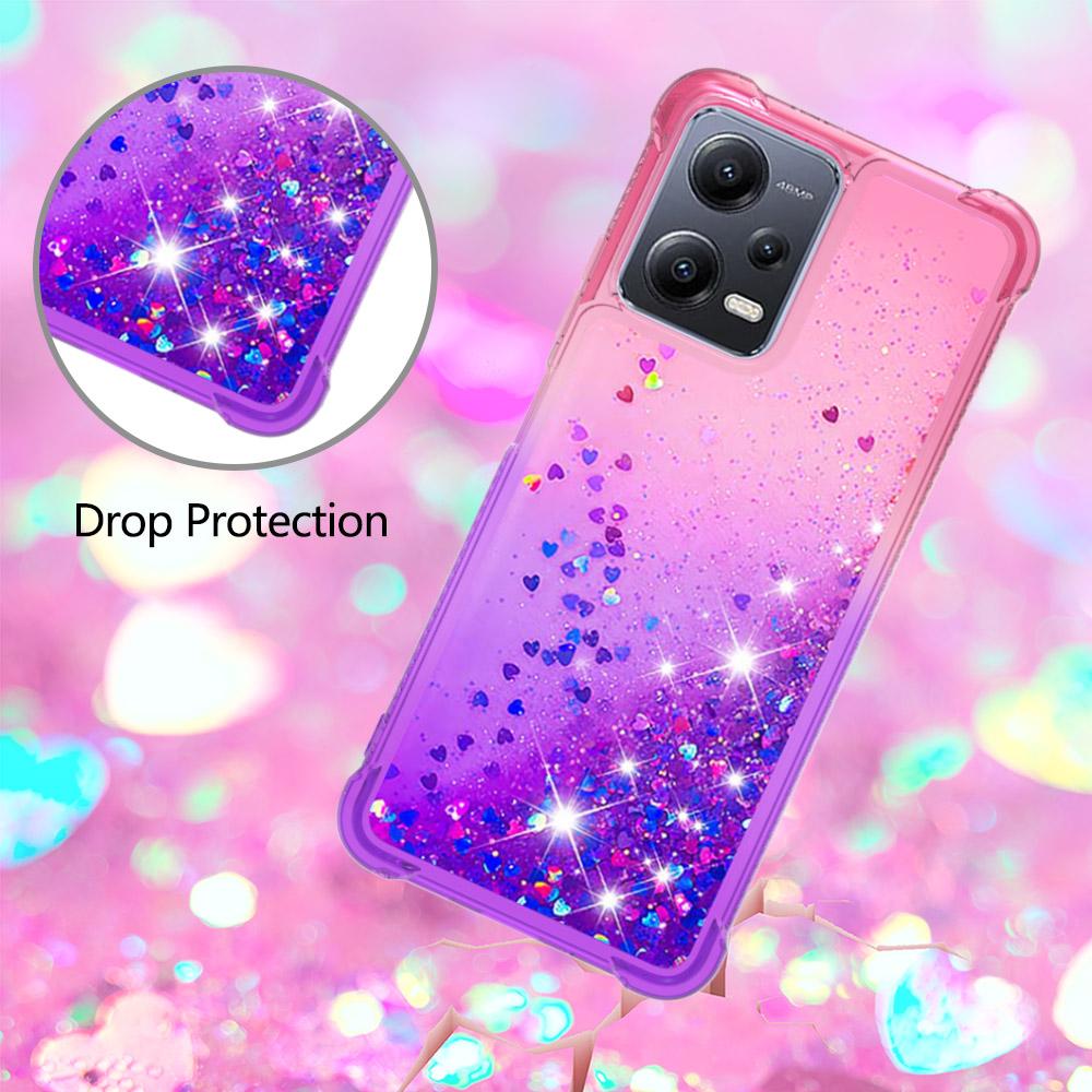 For Xiaomi Redmi Note 12 5G (China)/(Global)/Poco X5 5G TPU Case Gradient Quicksand Phone Back Cover