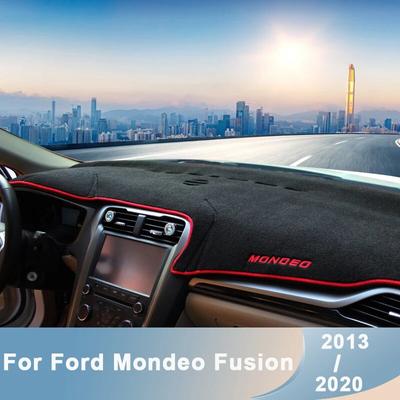 Araba Dashboard Kapak Işık Mat Anti-UV Pedleri Önlemek Halı Aksesuarları LHD Ford Mondeo Fusion 2013-2016 2017 2018