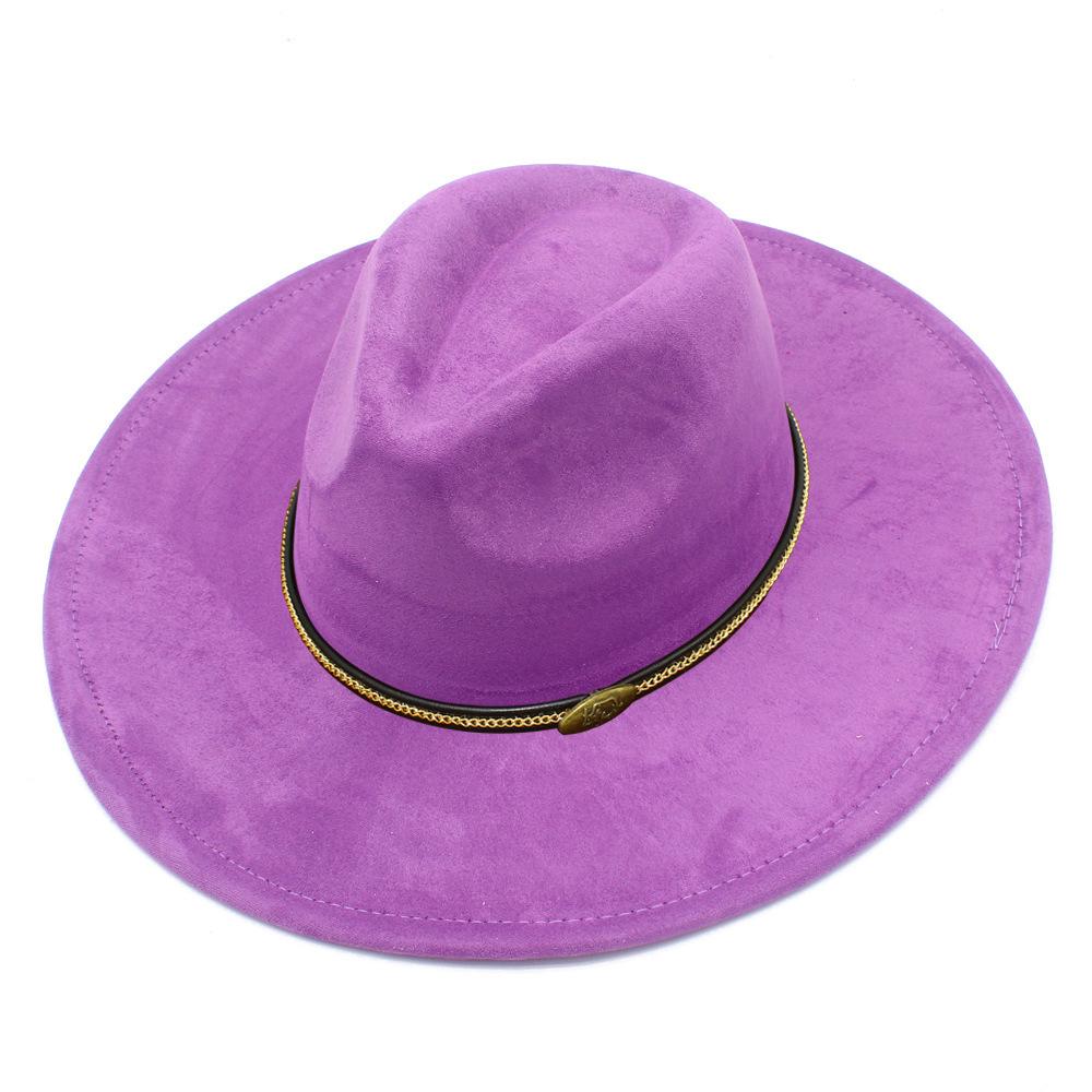 Cappello a cilindro fedora oversize stile europeo e americano uomo e donna semplice ed elegante parasole da esterno cappello jazz cappello da spiaggia per vacanze al mare