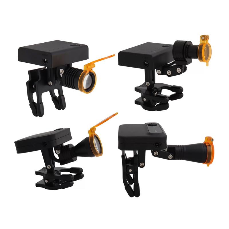 Wireless Portable 5W LED Headlight Headlamp Clip Type Dental Oral Cavity Lamp For Dental Magnifying Glass  Glasses