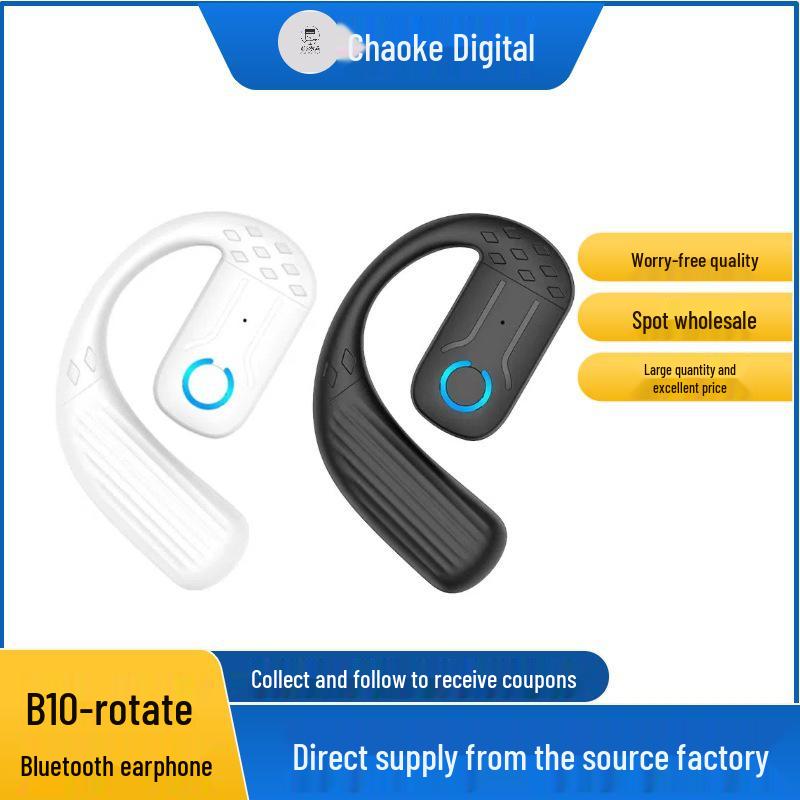 Universal Over-Ear Bone Conduction Wireless Earphones with Long Battery Life and Noise Reduction