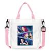 KPop Demon Hunters Shoulder Bag Kawaii Cartoon Handbag Large Capacity Crossbody Fashion Portable Canvas Storage Bags Gift Kid Friendly Entertaining
