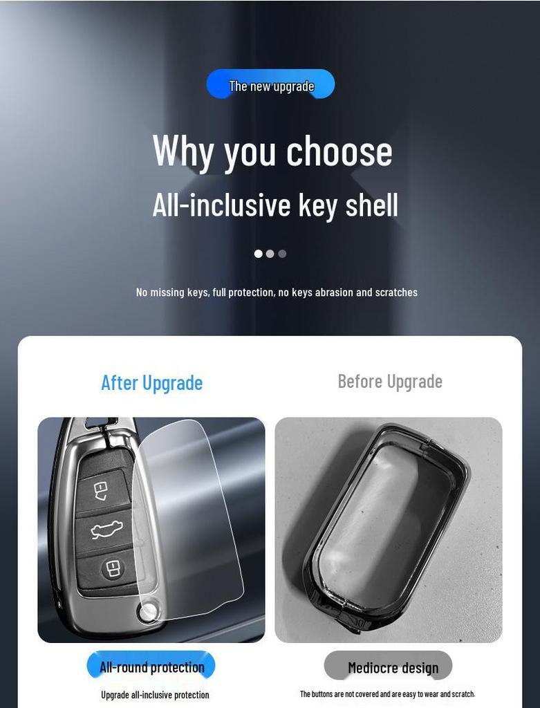 Roewe Car Key Case for 350, 350c, W5, 360, 750 Models - Folding Protective Shell with Buckle for Men and Women