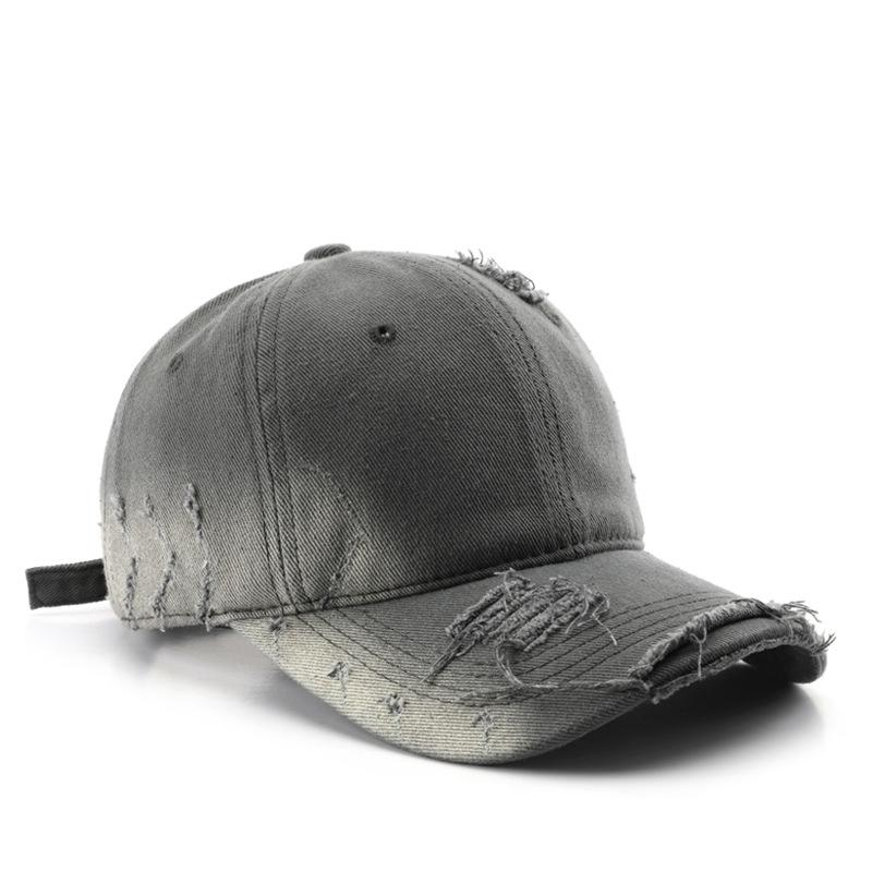Custom Logo Baseball Cap Rear Adjustable Solid Snapback Hat Diy Women Causal Distressed Hip-Hop Cap Gorros Outdoor Embroidery