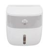 Tissue Holder Wall Mounted Toilet Paper Box Waterproof Roll Paper Storage Box With Push Button Gray White