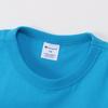 Champion Script Logo Short Crew Binder Rubber Aqua Size 160 Kids' T-Shirt, Sleeve, Neck, 100% Cotton, Neck, Print, Basic, Blue, (CK-Z302)