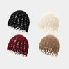 Sweet Knit Beanies Bohemian Style Weave Cap Vintage Crochet Hollow Knitted Hat  Girls