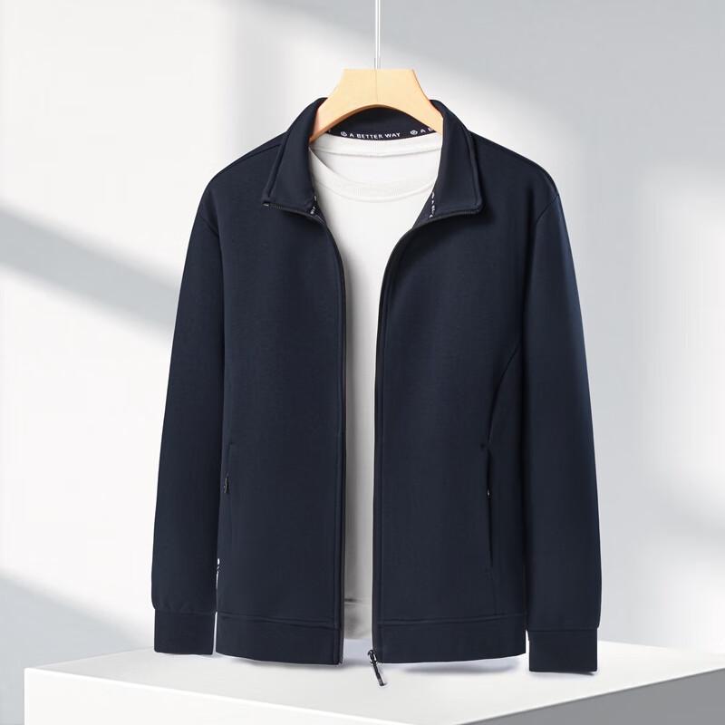 

DIBINZE Кардиган-свитшот из смесового хлопка большого размера с воротником-стойкой 7XL