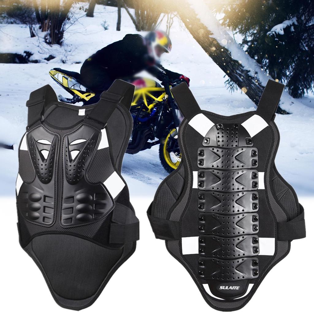 Protective Riding Gear Men's Motorcycle Body Armor Vest Jacket Spine Chest Protection Riding ...