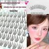 Korean Style Glue-Free Translucent False Eyelashes - Natural Manga Girl Effect, Root-by-Root Clear and Delicate Design