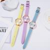 Ladies Moon Digital Bracelet Watch Leather Strap Quartz Watch Relogio Feminino  Sale