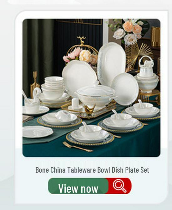New Chinese Bone China Tableware: Bowls, Plates, and Dishes for Housewarming