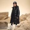 Gaofang Black Gold Kids Long Goose Down Winter Jacket