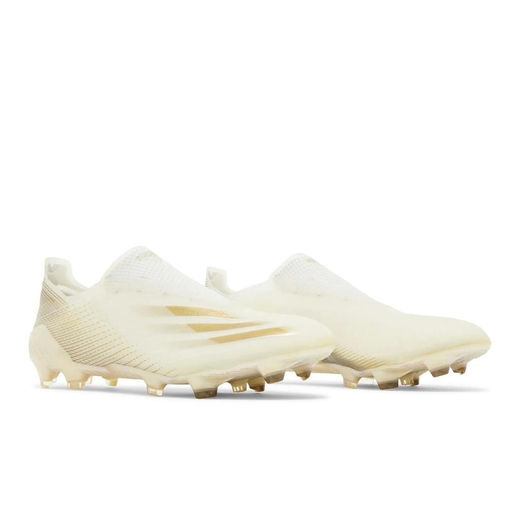 adidas Ghosted+ FG 'White Metallic Gold Melange' (Unisex) Cloud White / Metallic Gold Melange / Core Black Soccer Shoes EG8249